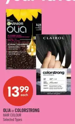 Shoppers Drug Mart OLIA or COLORSTRONG HAIR COLOUR offer