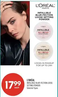 Shoppers Drug Mart L'ORÉAL INFALLIBLE BLUR-FECTION LOOSE SETTING POWDER offer