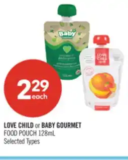 Shoppers Drug Mart LOVE CHILD or BABY GOURMET FOOD POUCH offer