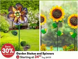 Sheridan Nurseries Garden Stakes and Spinners offer