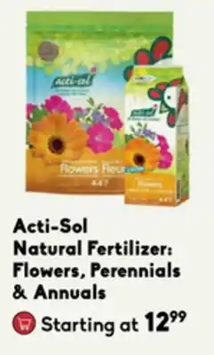 Sheridan Nurseries Acti-Sol Natural Fertilizer: Flowers, Perennials & Annuals offer