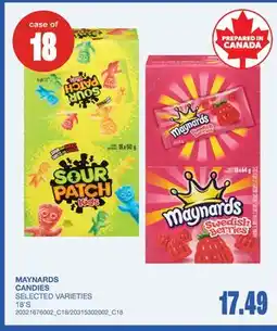 Wholesale Club CANDIES, case of 18 offer