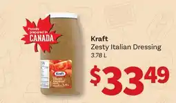 Wholesale Club KRAFT ZESTY ITALIAN DRESSING offer