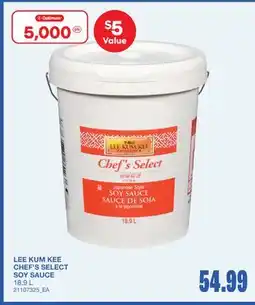 Wholesale Club CHEF'S SELECT SOY SAUCE offer