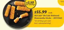 Wholesale Club BATTERED MOZZARELLA STICKS offer