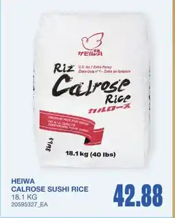 Wholesale Club CALROSE SUSHI RICE offer