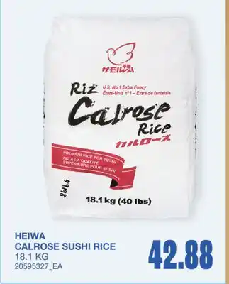 Wholesale Club CALROSE SUSHI RICE offer