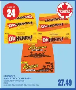 Wholesale Club SINGLE CHOCOLATE BARS, 24'S offer