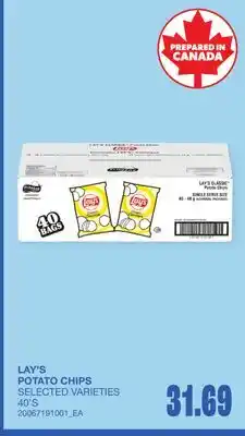 Wholesale Club POTATO CHIPS, 40'S offer