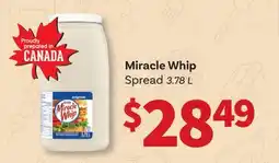 Wholesale Club MIRACLE WHIP SPREAD offer