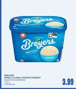 Wholesale Club FAMILY CLASSIC FROZEN DESSERT offer