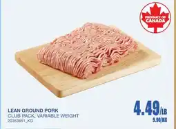 Wholesale Club LEAN GROUND PORK offer