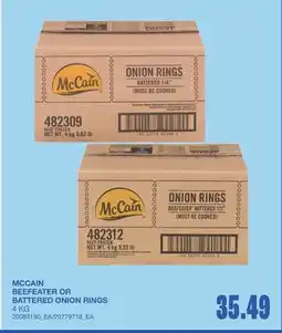 Wholesale Club BEEFEATER OR BATTERED ONION RINGS offer