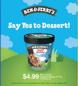 Wholesale Club BEN & JERRY'S offer