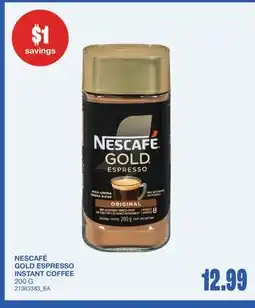 Wholesale Club NESCAFÉ GOLD ESPRESSO INSTANT COFFEE offer