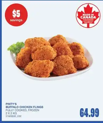 Wholesale Club PINTY'S BUFFALO CHICKEN FLINGS offer