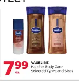 Rexall VASELINE Hand or Body Care offer