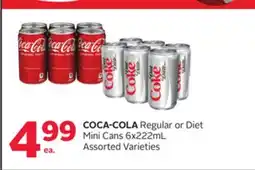 Rexall COCA-COLA Regular or Diet Mini Cans offer