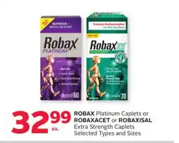 Rexall ROBAX Platinum Caplets or ROBAXACET or ROBAXISAL Extra Strength Caplets offer