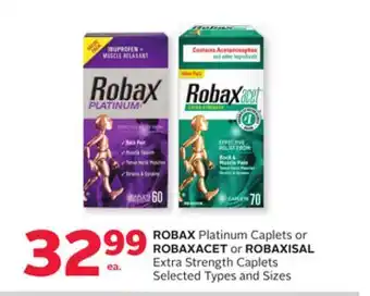 Rexall ROBAX Platinum Caplets or ROBAXACET or ROBAXISAL Extra Strength Caplets offer
