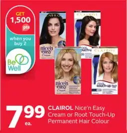 Rexall CLAIROL Nice'n Easy Cream or Root Touch-Up Permanent Hair Colour offer