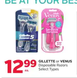 Rexall GILLETTE or VENUS Disposable Razors offer