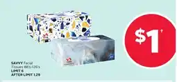 Rexall SAVVY Facial Tissues offer