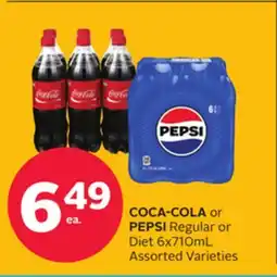 Rexall COCA-COLA or PEPSI Regular or Diet offer