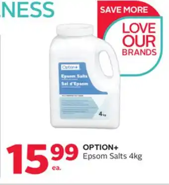 Rexall OPTION+ Epsom Salts offer