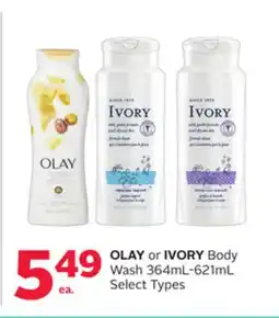 Rexall OLAY or IVORY Body Wash offer