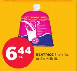Rexall BEATRICE Skim, 1% or 2% Milk offer