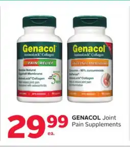 Rexall GENACOL Joint Pain Supplements offer