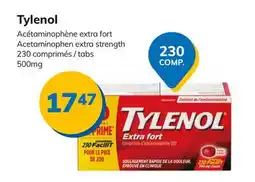Accès pharma Tylenol Acetaminophen extra strength offer