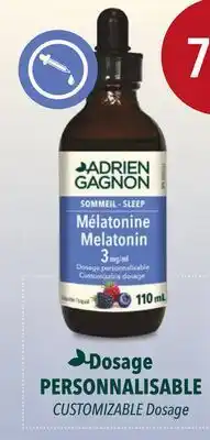 Accès pharma ADRIEN GAGNON CUSTOMIZABLE Dosage SLEEP & STRESS Range offer