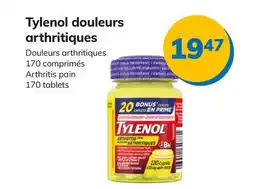 Accès pharma Tylenol douleurs arthritiques Douleurs arthritiques 170 comprimés Arthritis pain 170 tablets offer