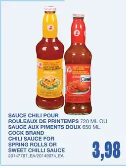 Wholesale Club SAUCE CHILI POUR ROULEAUX DE PRINTEMPS, 720 ML OU SAUCE AUX PIMENTS DOUX, 650 ML offer