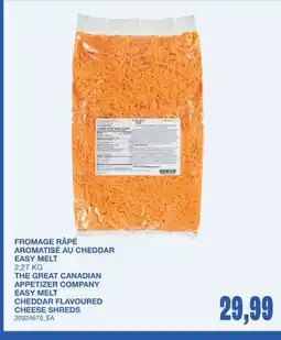 Wholesale Club FROMAGE RÂPÉ AROMATISÉ AU CHEDDAR EASY MELT offer