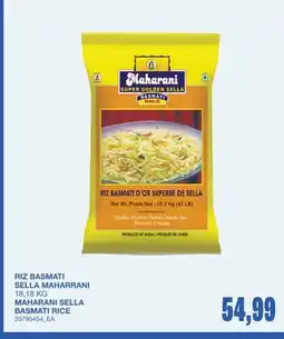 Wholesale Club RIZ BASMATI SELLA MAHARRANI offer