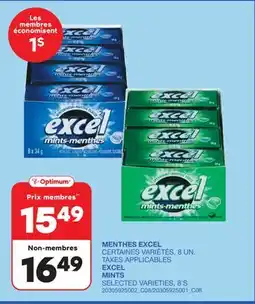 Wholesale Club MENTHES EXCEL, 8 UN offer