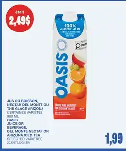 Wholesale Club JUS OU BOISSON, NECTAR OU THÉ GLACÉ offer