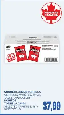 Wholesale Club CROUSTILLES DE TORTILLA, 48 UN offer