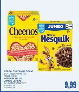 Wholesale Club CÉRÉALES FORMAT GÉANT, 830G-1,3KG offer