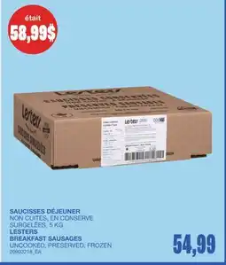 Wholesale Club SAUCISSES DÉJEUNER offer