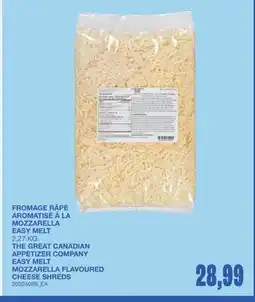 Wholesale Club FROMAGE RÂPÉ AROMATISÉ À LA MOZZARELLA EASY MELT offer
