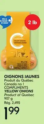 IGA COMPLIMENTS YELLOW ONIONS offer