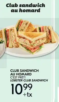 IGA LOBSTER CLUB SANDWICH offer