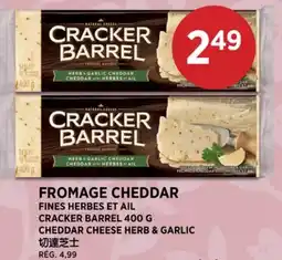 Kim Phat CRACKER BARREL 400 G CHEDDAR CHEESE HERB & GARLIC offer