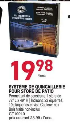Matério SYSTÈME DE QUINCAILLERIE POUR STORE DE PATIO offer