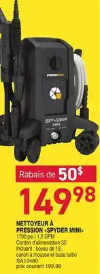Matério POWERPLAY NETTOYEUR À PRESSION SPYDER MINI offer