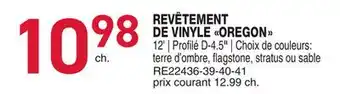 Matério REVÊTEMENT DE VINYLE OREGON offer
